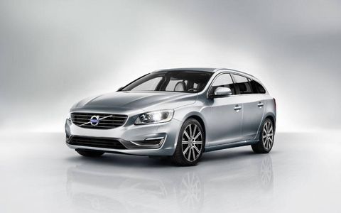 The V60 shares its architecture and front-end styling with the S60 sedan.