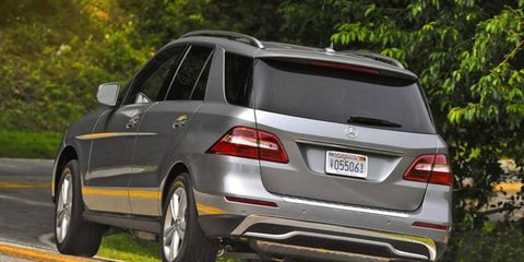 The available diesel engine in the 2013 Mercedes-Benz ML350 4Matic is a more practical choice in terms of fuel economy.