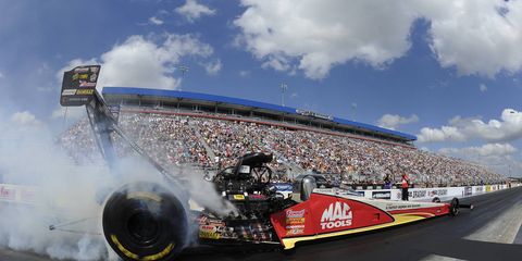 Doug Kalitta, above, will take on Ike Maier in the first round of eliminations on Sunday.