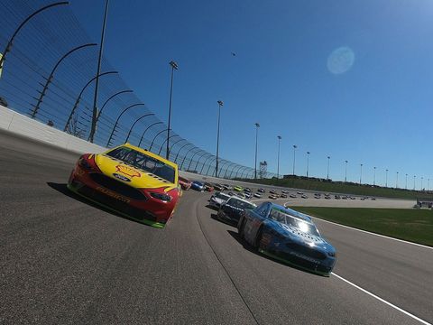Sights from the NASCAR action at Kansas Speedway, Sunday Oct. 21, 2018.