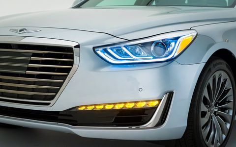 The Genesis G90 is the first new car from Hyundai's luxury Genesis division.