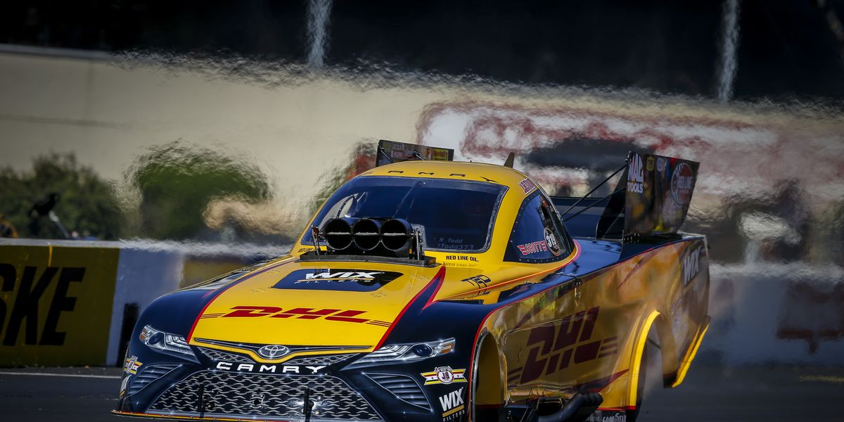J.R. Todd enjoying view from atop NHRA Funny Car standings