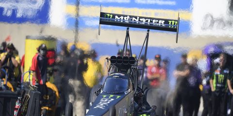 Brittany Force took down Steve Torrence in the final round of Top Fuel action with a 3.756 pass at 326.24mph.