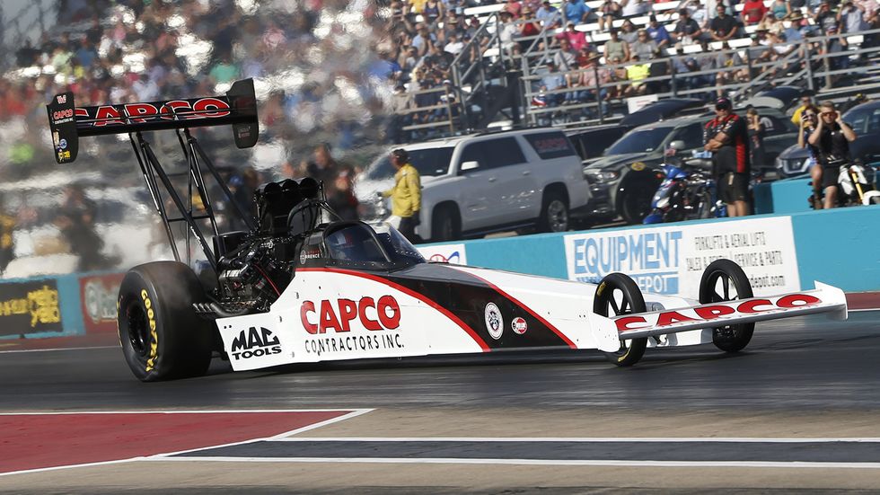 Steve Torrence has swept the first three races during Countdown to the Championship after his pass of 3.786-seconds at 325.92 mph.
