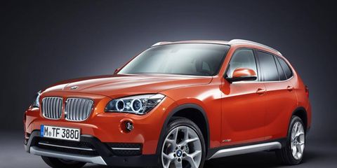 A front view of the 2013 BMW X1.