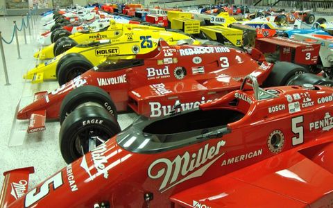 Indianapolis Motor Speedway Hall of Fame Museum. Photo by: Steve Shunch
