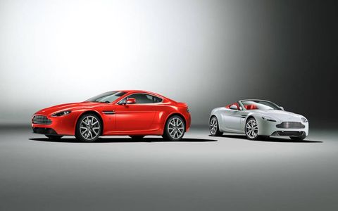 The 2012 Aston Martin V8 Vantage Coupe and Roadster