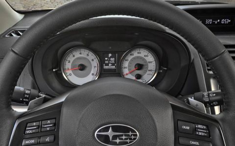 The gauges of the 2012 Subaru Impreza.