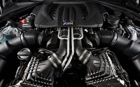 The 4.4-liter twin-turbocharged V8 under the hood of the BMW M6 Gran Coupe is good for 560 hp.