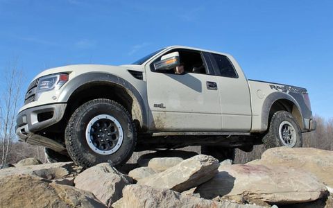 The 2013 Ford F-150 SVT Raptor with the Supercab isn't light, weighing in at more than 6,000 lbs.