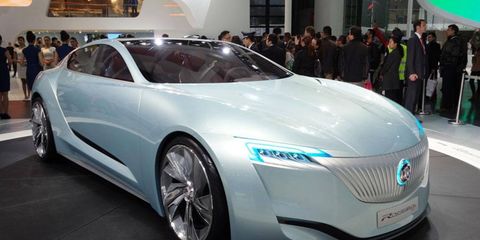 Buick introduced its Riviera coupe concept at the Shanghai motor show.