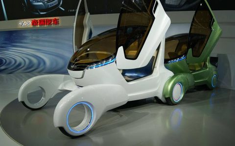 A duo of Chery Ant concepts at the Beijing motor show.