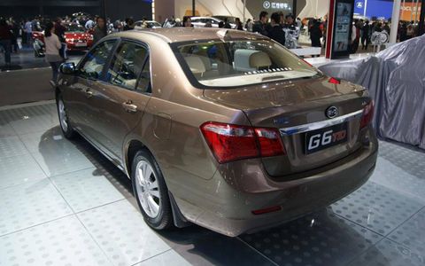 The BYD G6 TID at the Beijing motor show.