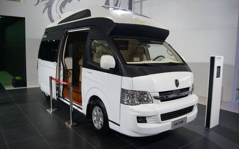 The Brilliance Jinbei large Sea Lion Camper concept at the Beijing motor show.