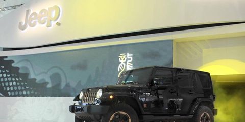 Jeep introduced the Wrangler Dragon at the Beijing motor show.