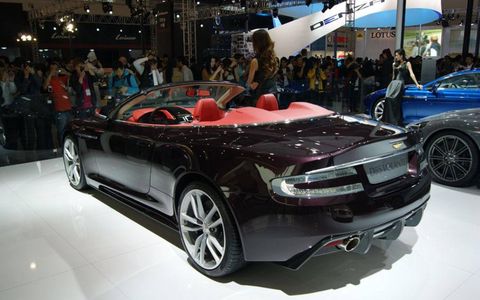 The Aston Martin DBS Volante Dragon 88 Limited Edition at the Beijing motor show.