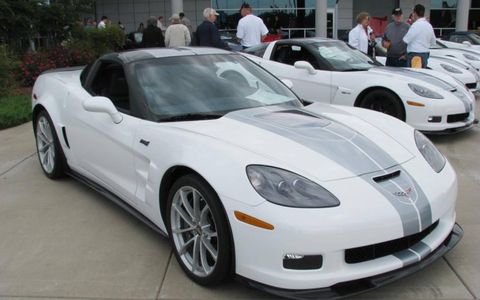 The 2013 Chevrolet Corvette ZR1 with the 60th anniversary package.