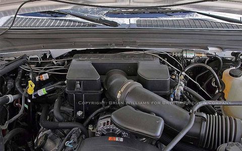 A view of the 6.2-liter V8.