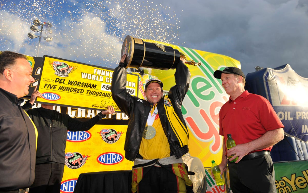 Del Worsham, Toyota win NHRA Funny Car championship at Pomona