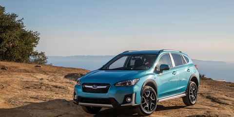 The 2019 Subaru Crosstrek Hybrid delivers a total of 148 hp from its four-cylinder engine and electric motor.