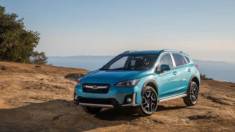 The 2019 Subaru Crosstrek Hybrid delivers a total of 148 hp from its four-cylinder engine and electric motor.