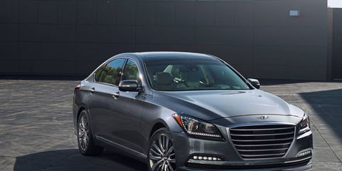 The Genesis impresses with good power from the V6 and a quiet, solid ride.