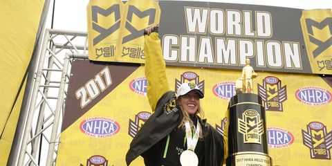 Brittany Force was born four years after icon Shirley Muldowney won the last of her three NHRA championships.