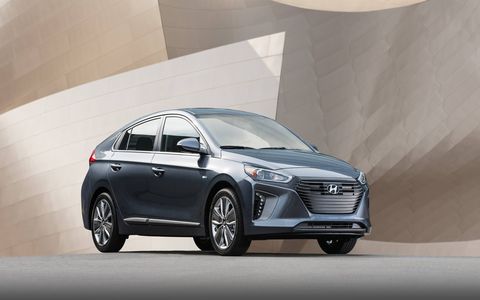The three different 2017 Hyundai Ioniq models made a US debut at the New York International Auto Show.