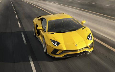 Lamborghini revised the styling for the Aventador S to increase front downforce by more than 130 percent.