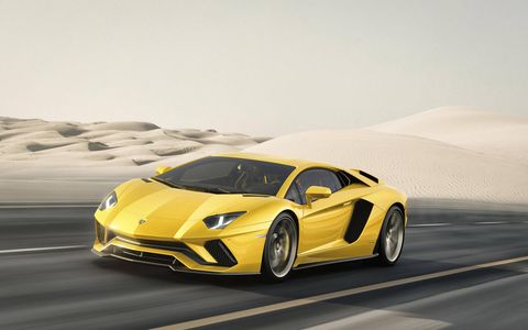 The new 2017 Lamborghini Aventador S, at 730 hp, is more powerful and, Lamborghini says, no heavier, but there are also no stated improvements to acceleration times -- even the 217-mph top end is static.