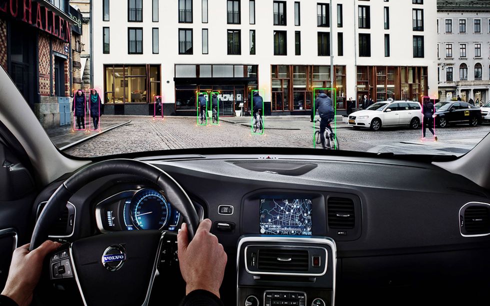Volvo debuted the cyclist detection system in 2013.