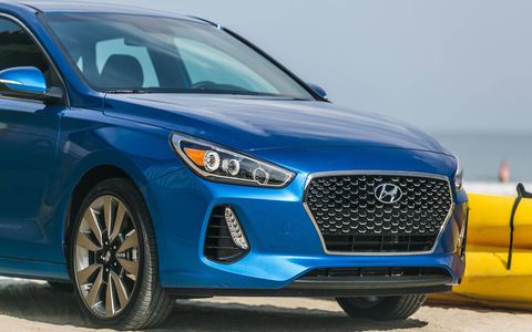 The Hyundai Elantra GT Sport gets a multilink independent suspension in the rear to help give the handling a sportier feel.