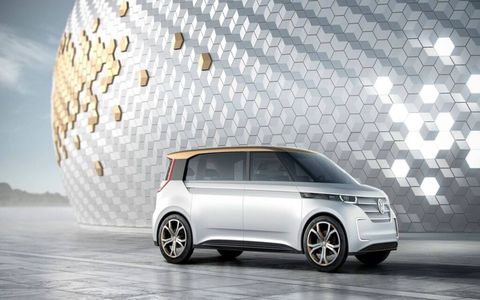 Volkswagen's BUDD-e concept sits on the all-new MEB platform, made just for electric cars and buses.