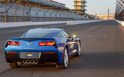 The 2013 Indy 500 pace car Chevy Corvette Stingray.