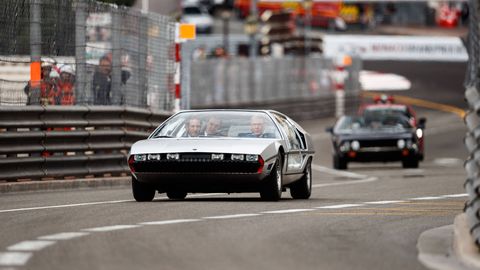 Celebrating 50 years of the Espada, Lamborghini takes its crazy Marzal concept back to the Monaco Grand Prix.