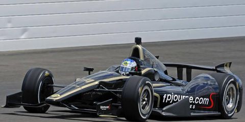 Jean Alesi failed to pass his rookie test at Indianapolis on Thursday. He'll get more time on the track on Friday.