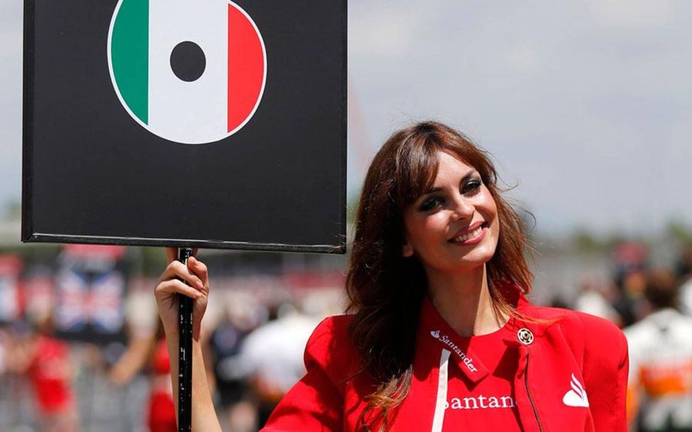 Grid girls of Barcelona just part of the Formula One Spanish Grand