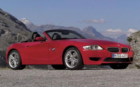 BMW&#146;s powered-up open-top retort to the Mercedes-Benz SLK55 AMG and Porsche Boxster S, the Z4 M roadster gets the same 3.2-liter inline- six engine as the soon-to-be-discontinued fourth-generation M3. Sitting up front in the new car&#146;s distinctive shark-like nose, the high-strung alloy block unit produces 343 hp at 7900 rpm&#151;a solid 78 hp more than the 3.0-liter I6 in the facelifted Z4 3.0i. It is also 43 hp more than the 3.3-liter I6 Roadster S offer&shy;ed by Alpina, which up until now was the fastest Z4 offered through official BMW channels. Look for the same powerplant in the M version of the Z4 Coupe when it arrives in 2007.