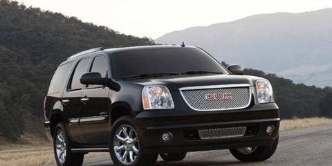 When it goes on sale early next year, the 2007 Yukon will be available in three trim levels -- SLE with cloth trim, SLT with leather trim and Denali. The Yukon Denali gets a different grille design and a 6.2-liter V-8 engine rated at 380 horsepower and mated to a six-speed automatic transmission. The base engine for two-wheel-drive versions of the Yukon will be a 4.8-liter V-8 rated at 290 hp. But that engine won't be available at the start of production. The new Yukon will launch with a 5.3-liter V-8 rated at 320 hp and equipped with cylinder deactivation technology to improve fuel economy.
