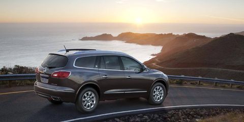 Our 2013 Buick Enclave Premium was upgraded with the rear entertainment center, touch navigation and a power second-row skylight.