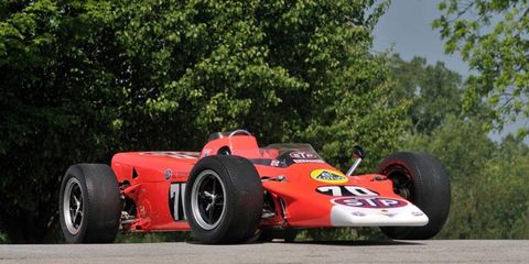 Graham Hill drove this Lotus, one of four turbine-powered, four-wheel drive equipped examples, in the 1968 Indianapolis 500