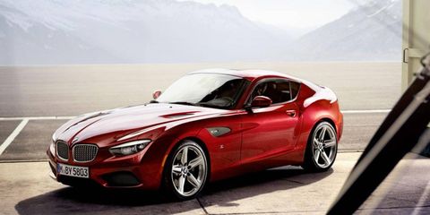 The coupe features elegant, sporty styling that blends traditional elements from both BMW and Zagato
