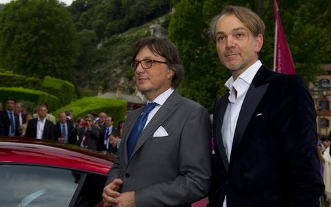 Designers Dr. Andrea Zagato, left, and Adrian van Hooydonk, Senior Vice-President BMW Group Design