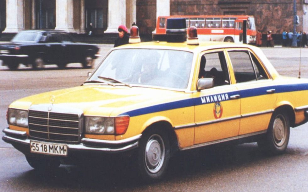 the w116 was used by some units of moscows traffic police