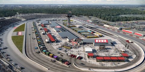 The $30 million Richmond Raceway Reimagined project has a completely renovated infield and garage area.