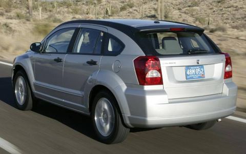 Dubbed "part sports car, part sport/utility vehicle," the 2007 Dodge Caliber goes on sale in March at a starting price of $13,985-$410 less than the Dodge Neon it replaces. This Jeep Compass sibling offers multiple engine and tranny choices: a 1.8-liter, 148-hp inline-four with a five-speed manual; a 2.0-liter, 158-hp inline-four with a CVT; or a top-of-the-line 2.4-liter, 172-hp inline-four with CVT and awd.