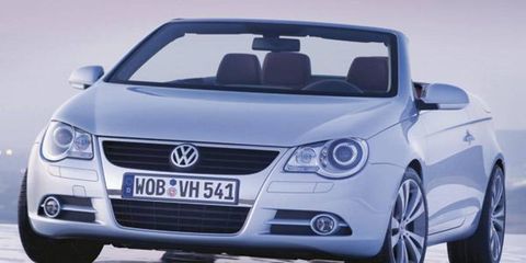 The Volkswagen Eos offers something rare in a hardtop convertible, a sunroof. Power comes from a pair of engines borrowed, like many other parts for the car, from the Passat and Golf. Both engines are from the worldwide mix of Golf and Passat powertrains&#151;the 2.0-liter, 200-hp FSI turbo and 3.2-liter, 250-hp V6.  Because the engines fit in a Golf, the front of the car is also Golf-derived. The suspension links are from the Passat. So what you get is a sort of wide-track Golf sans roof, though the line between Passat, Golf and Eos is further blurred once you start looking under the car.
