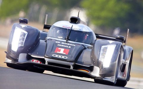 Audi looks to defend its 2010 Le Mans victory with its new R18 TDI. Photo by: LAT Photographic