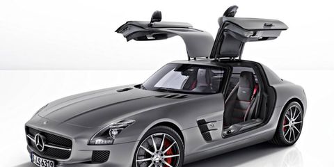 The coupe version of the 2013 Mercedes-Benz SLS AMG GT.