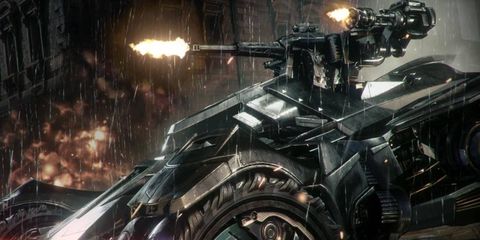 The Caped Crusader gets a new Batmobile in the Warner Bros. video game Batman Arkham Knight, coming in 2015.